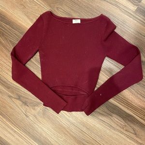 Aritzia Wilfred cropped sweater